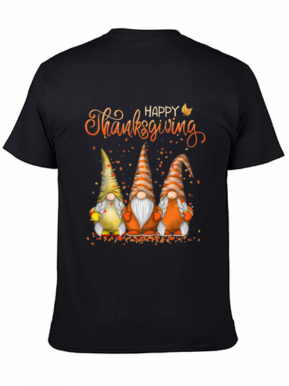 Happy Thanksgiving Gnomes T-Shirt Fall Holiday Tee