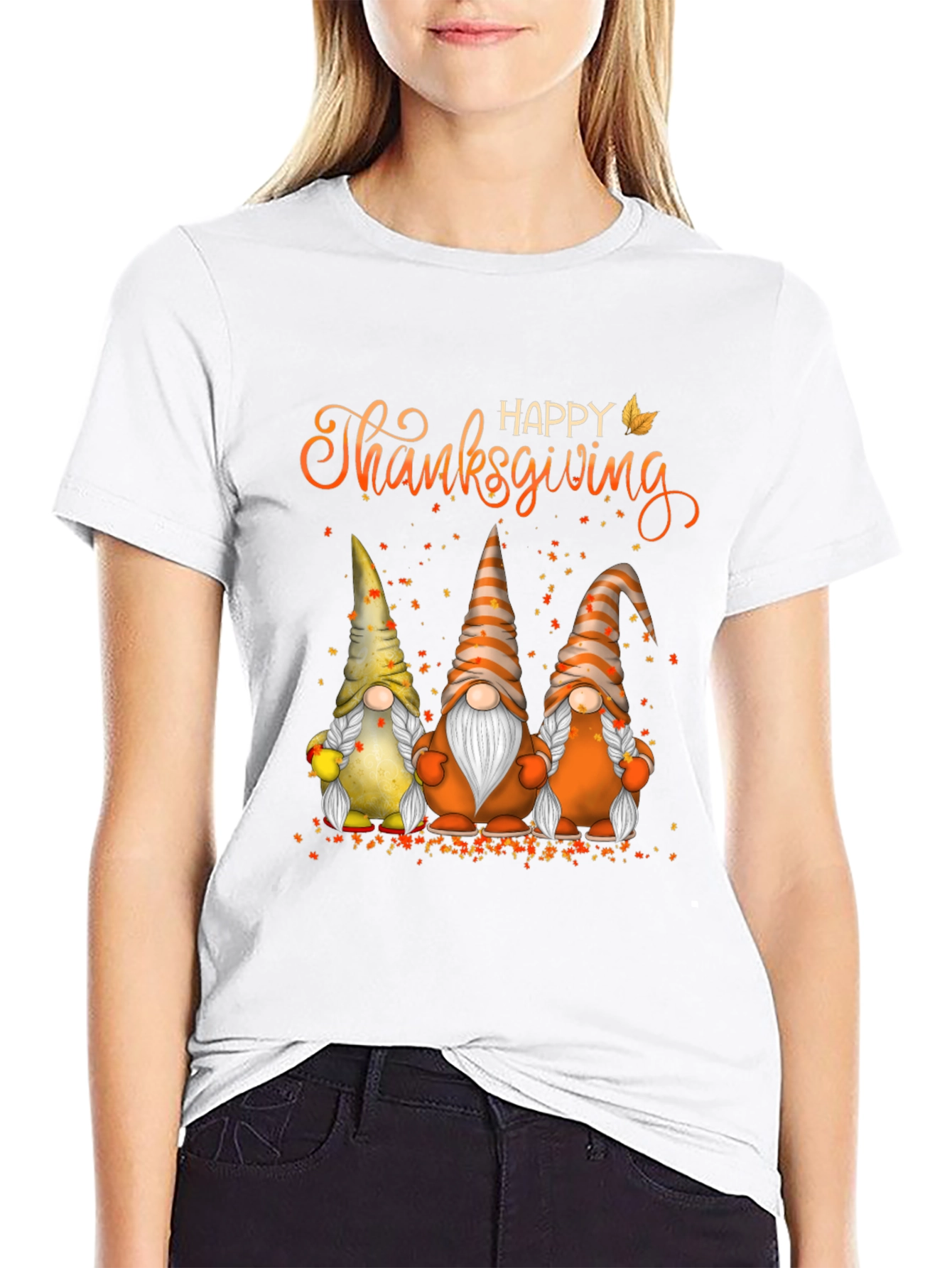 Happy Thanksgiving Gnomes T-Shirt Fall Holiday Tee