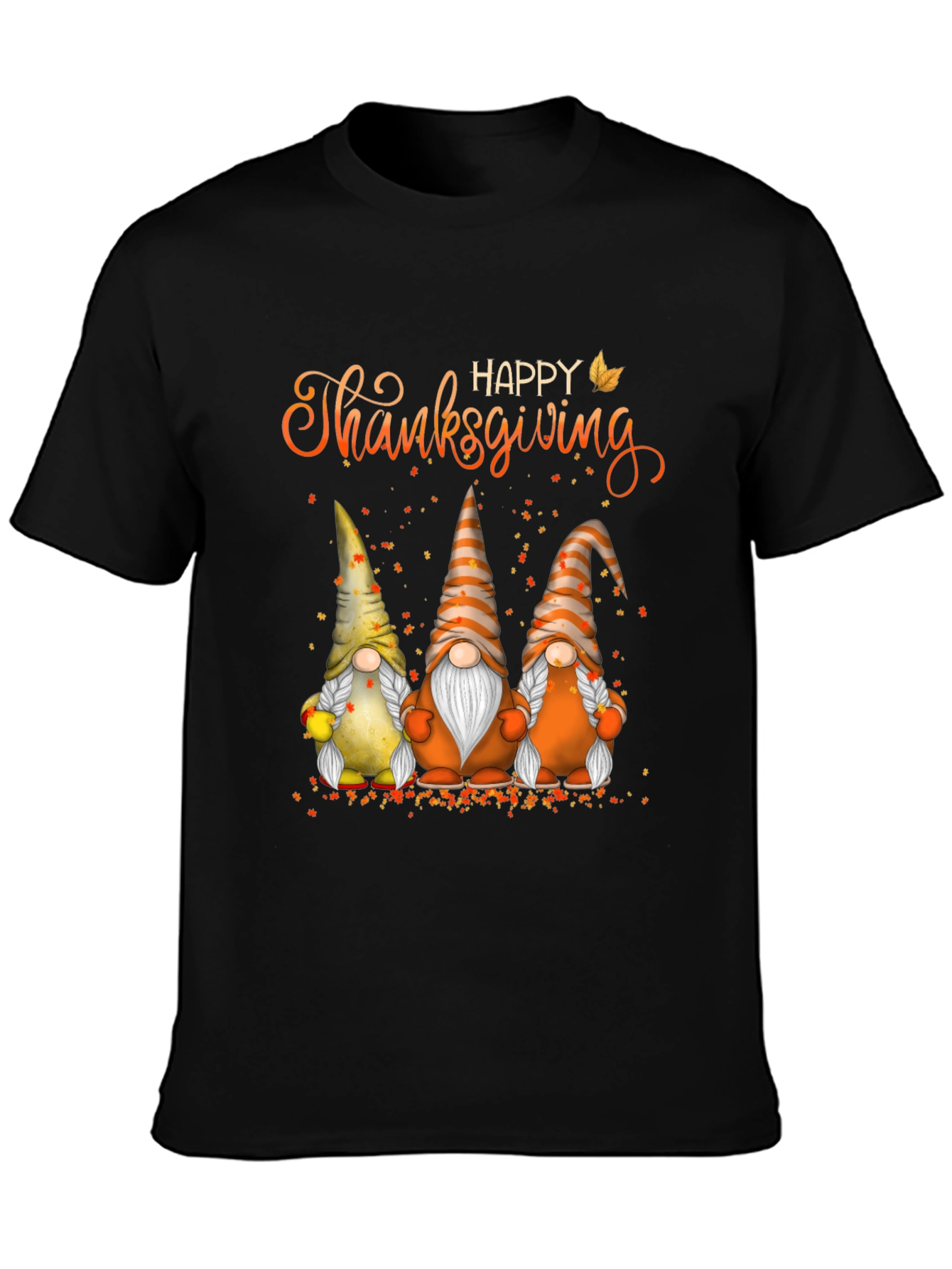 Happy Thanksgiving Gnomes T-Shirt Fall Holiday Tee