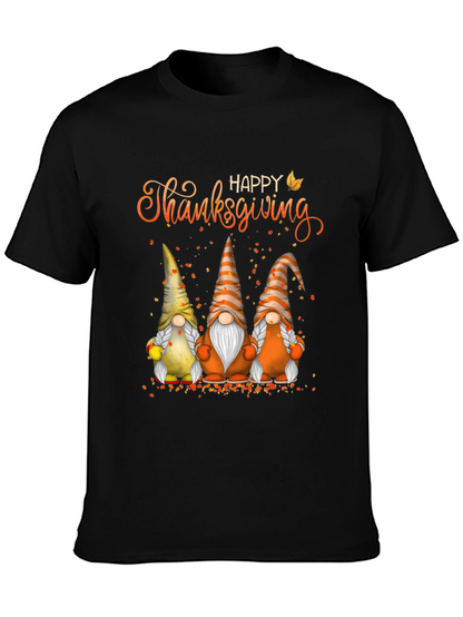 Happy Thanksgiving Gnomes T-Shirt Fall Holiday Tee