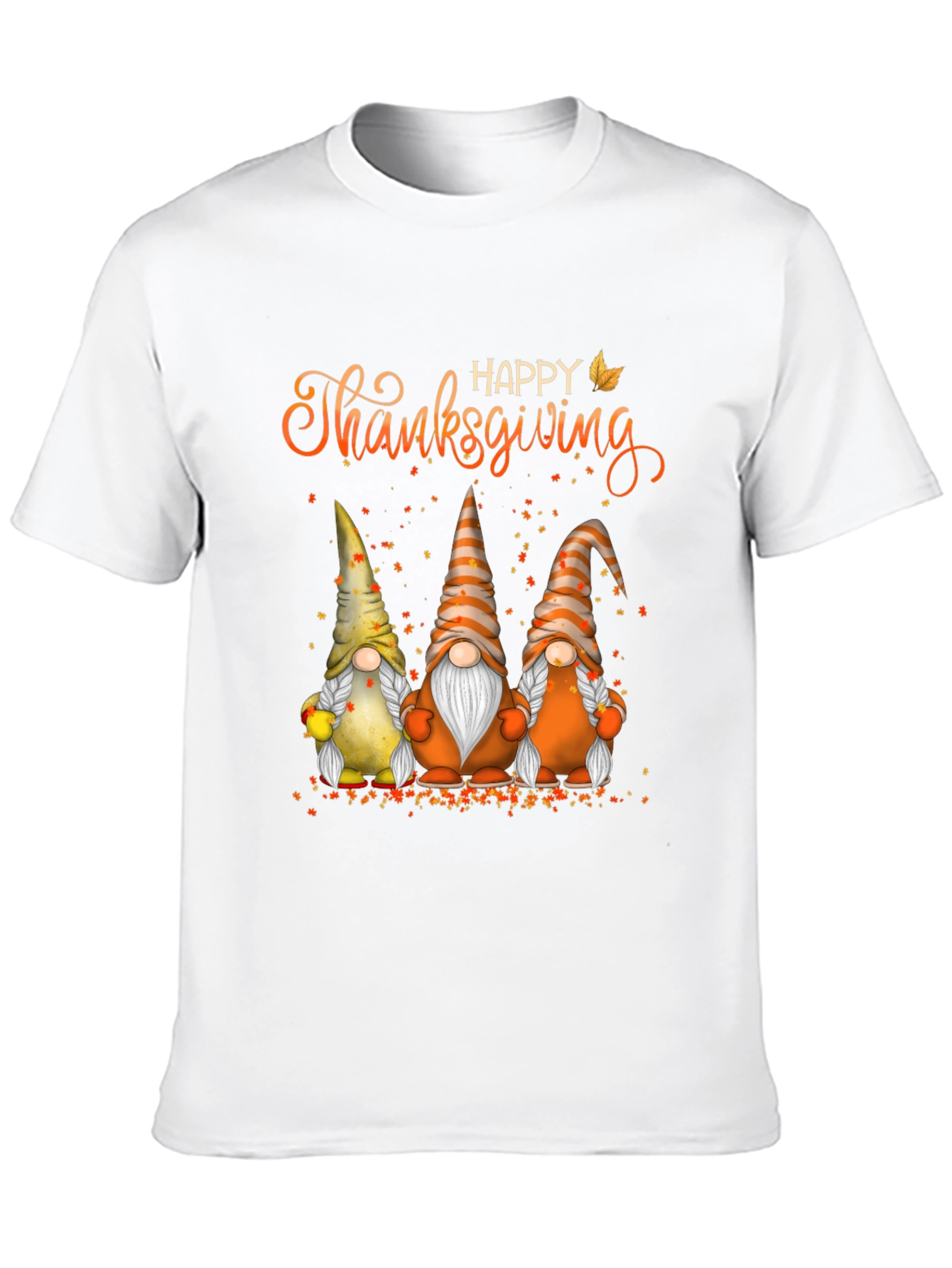 Happy Thanksgiving Gnomes T-Shirt Fall Holiday Tee