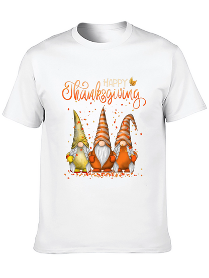 Happy Thanksgiving Gnomes T-Shirt Fall Holiday Tee