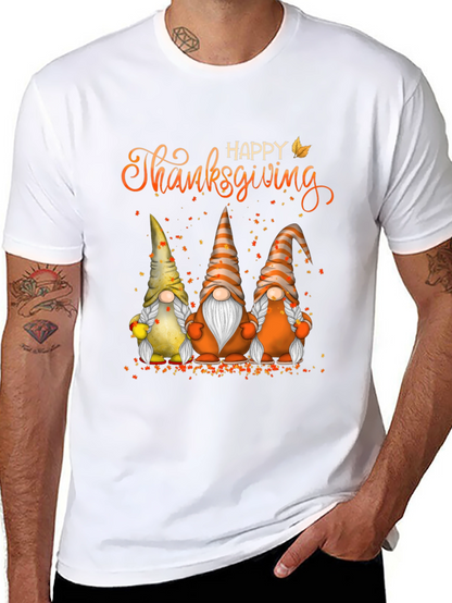 Happy Thanksgiving Gnomes T-Shirt Fall Holiday Tee