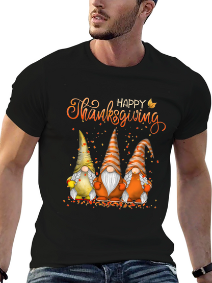 Happy Thanksgiving Gnomes T-Shirt Fall Holiday Tee