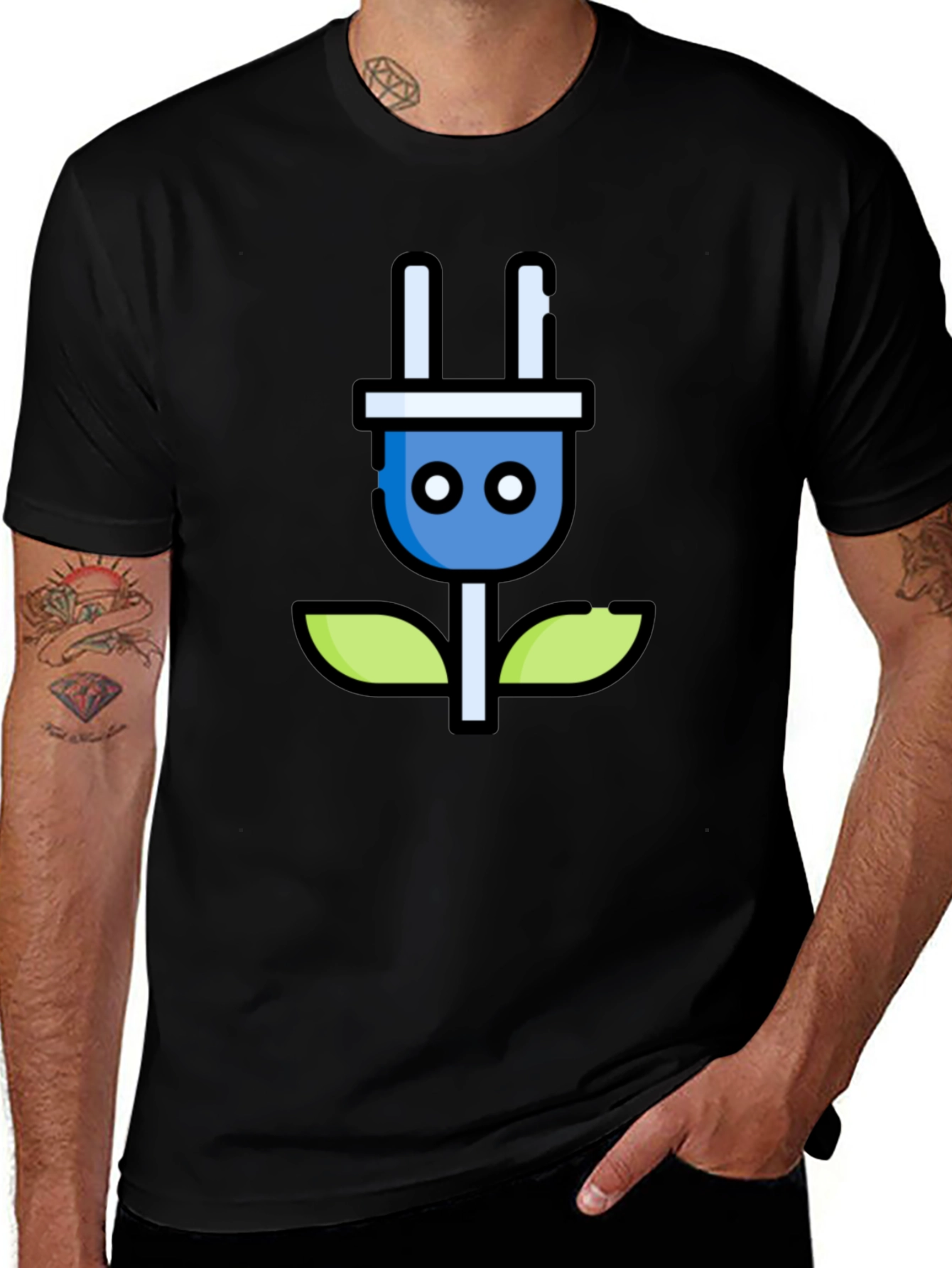 Eco-Friendly Energy T-Shirt - Power Plant Design