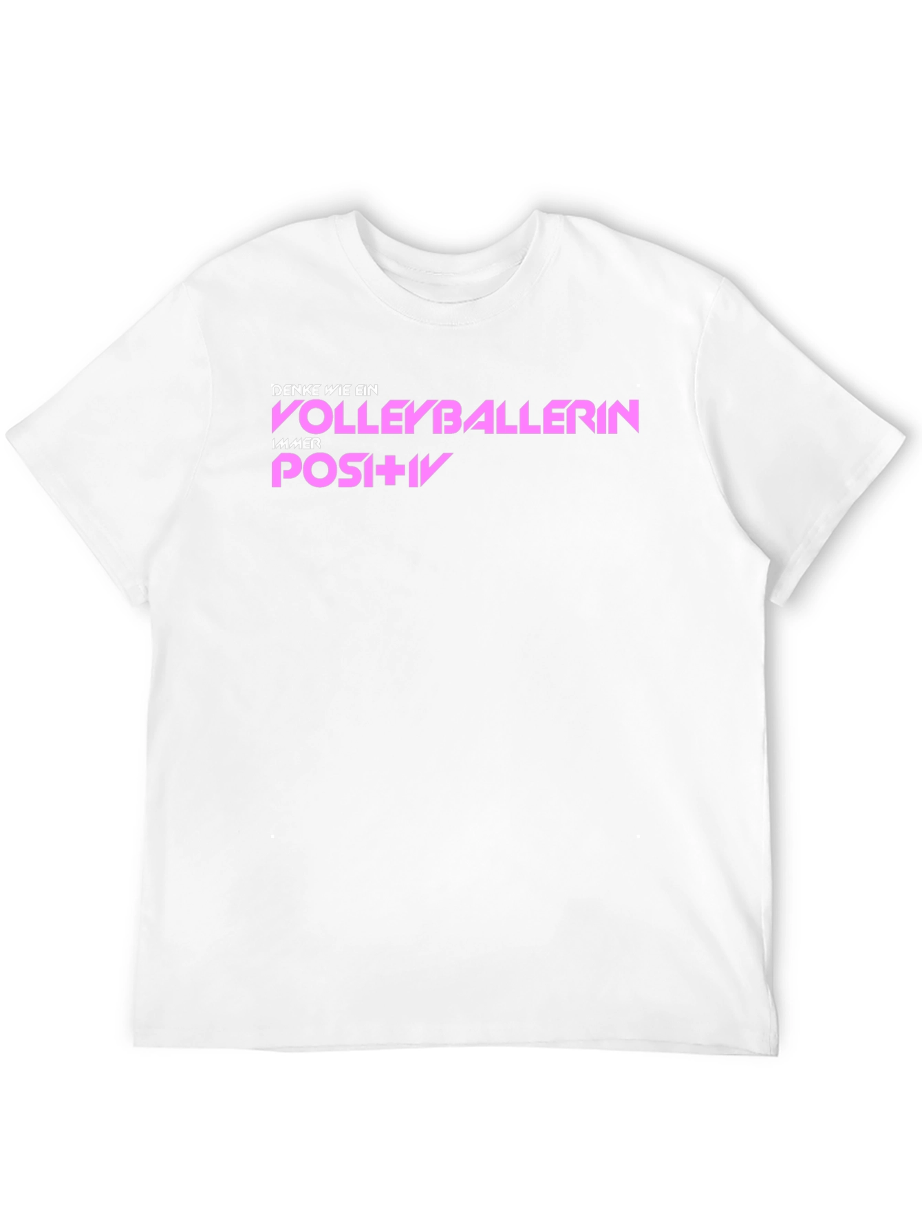 Volleyballerin Graphic T-Shirt - Think Positive
