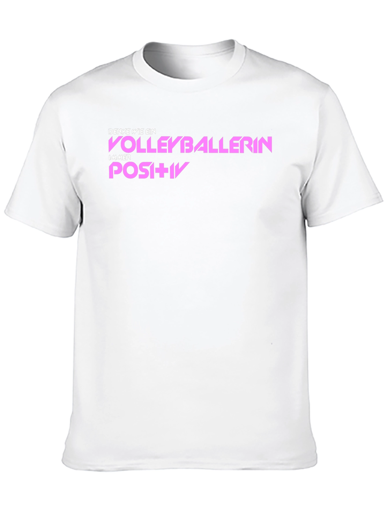 Volleyballerin Graphic T-Shirt - Think Positive