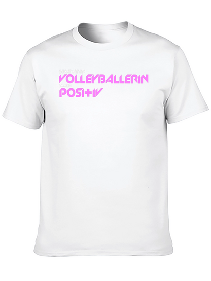 Volleyballerin Graphic T-Shirt - Think Positive