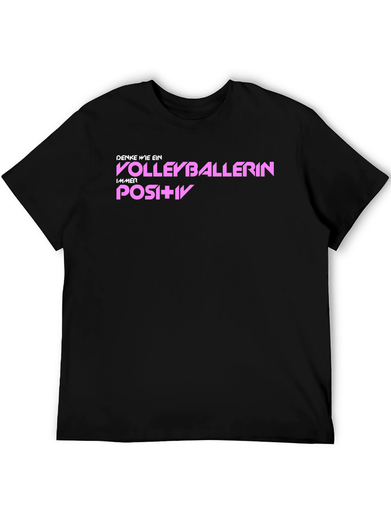 Volleyballerin Graphic T-Shirt - Think Positive
