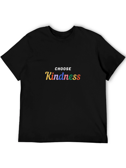 Choose Kindness Graphic Tee - Soft Black Cotton T-Shirt