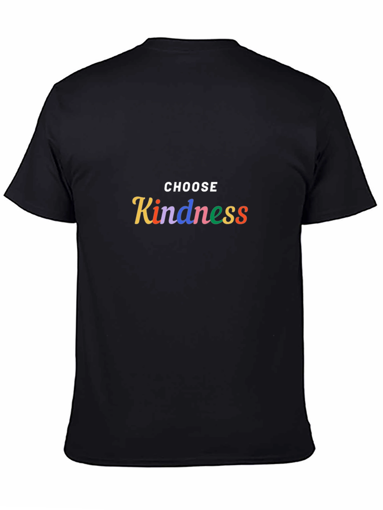 Choose Kindness Graphic Tee - Soft Black Cotton T-Shirt