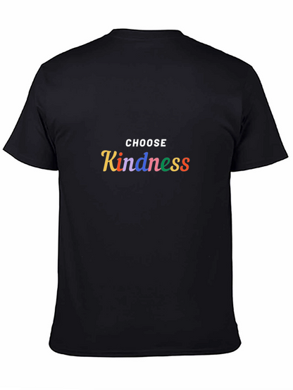 Choose Kindness Graphic Tee - Soft Black Cotton T-Shirt