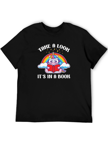 Unicorn Reading Book T-Shirt