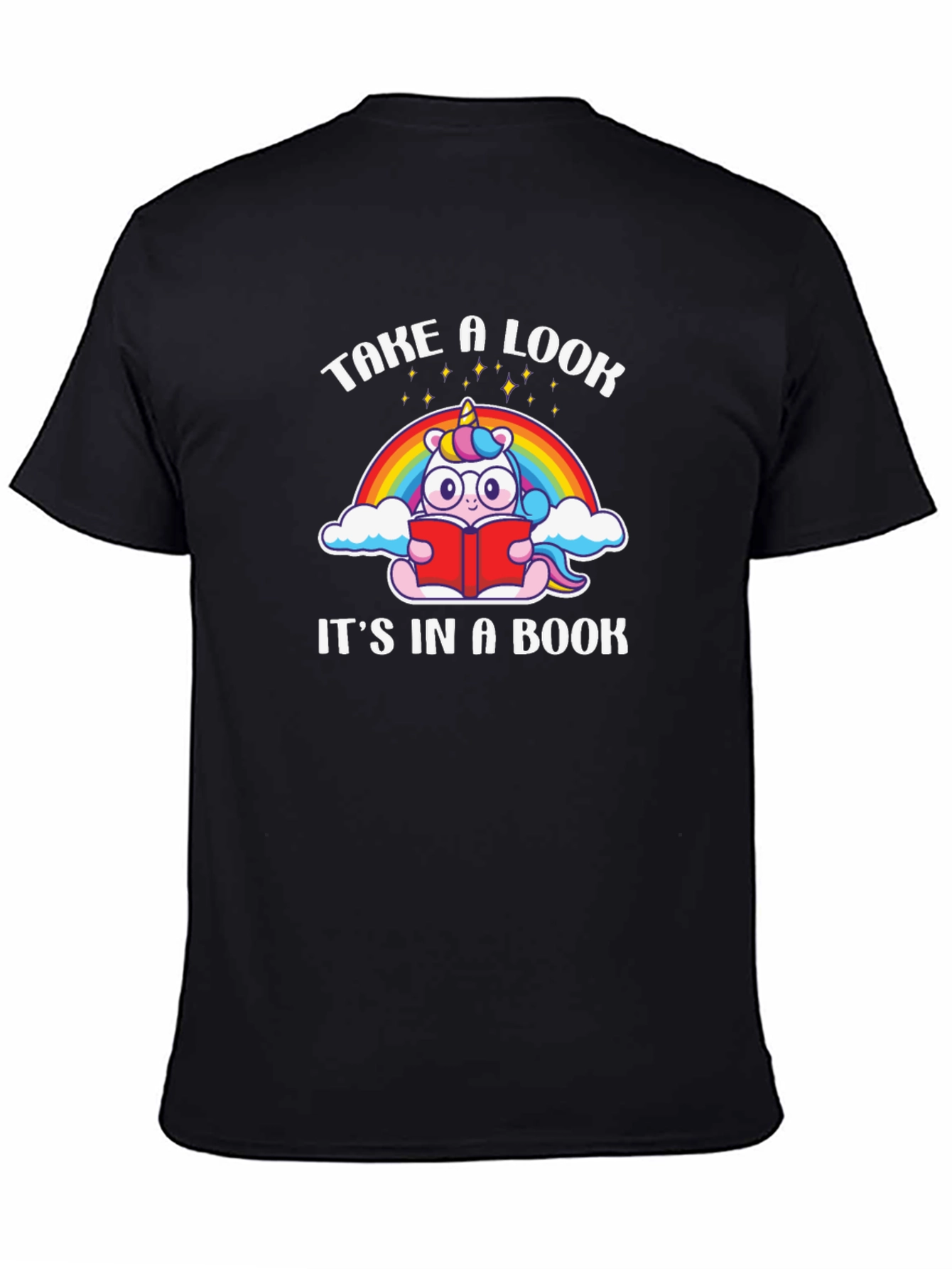Unicorn Reading Book T-Shirt