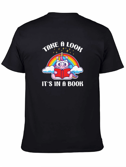 Unicorn Reading Book T-Shirt