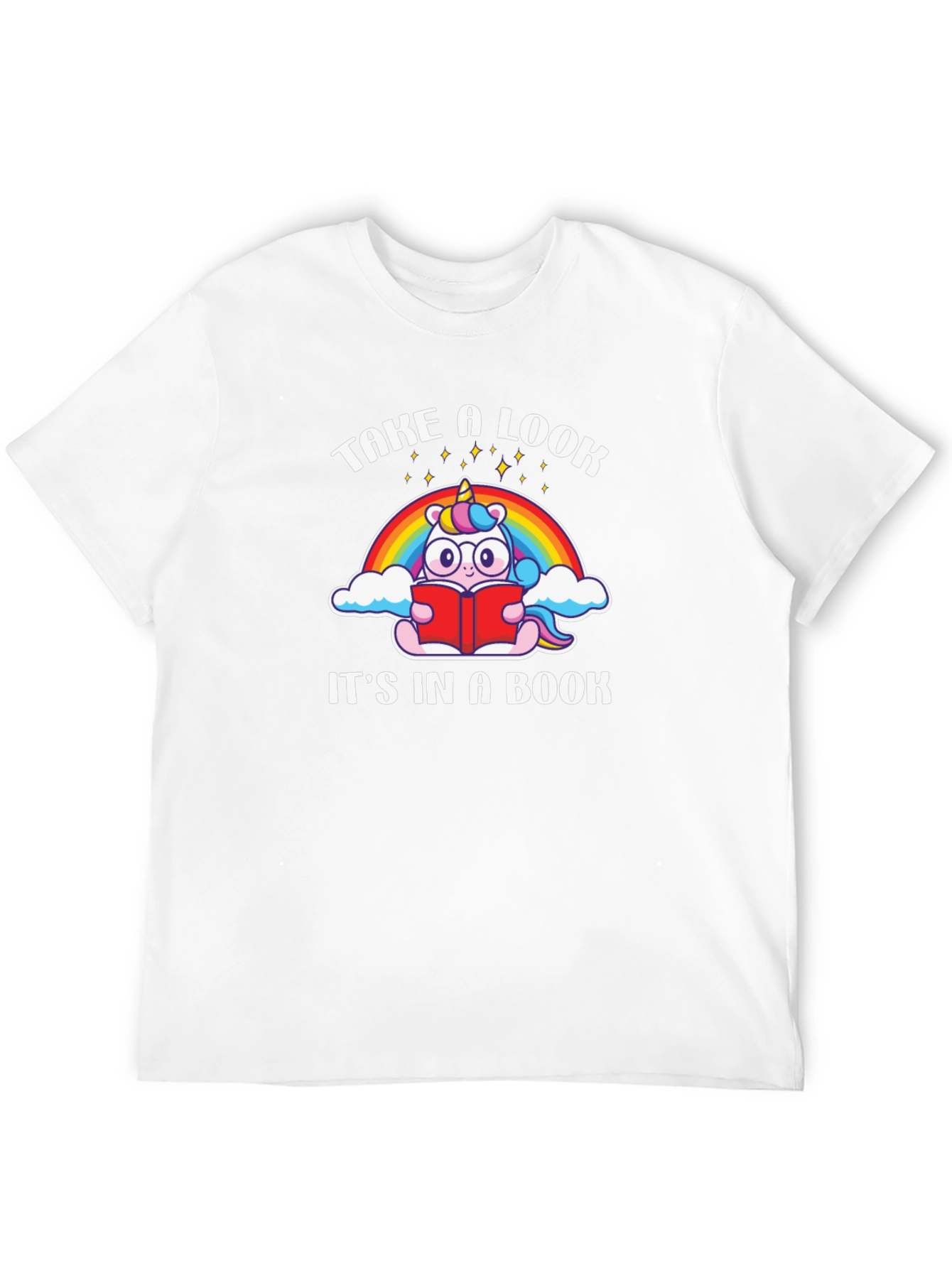 Unicorn Reading Book T-Shirt
