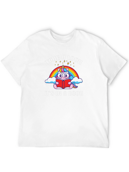 Unicorn Reading Book T-Shirt