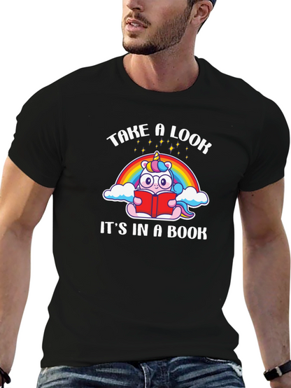 Unicorn Reading Book T-Shirt
