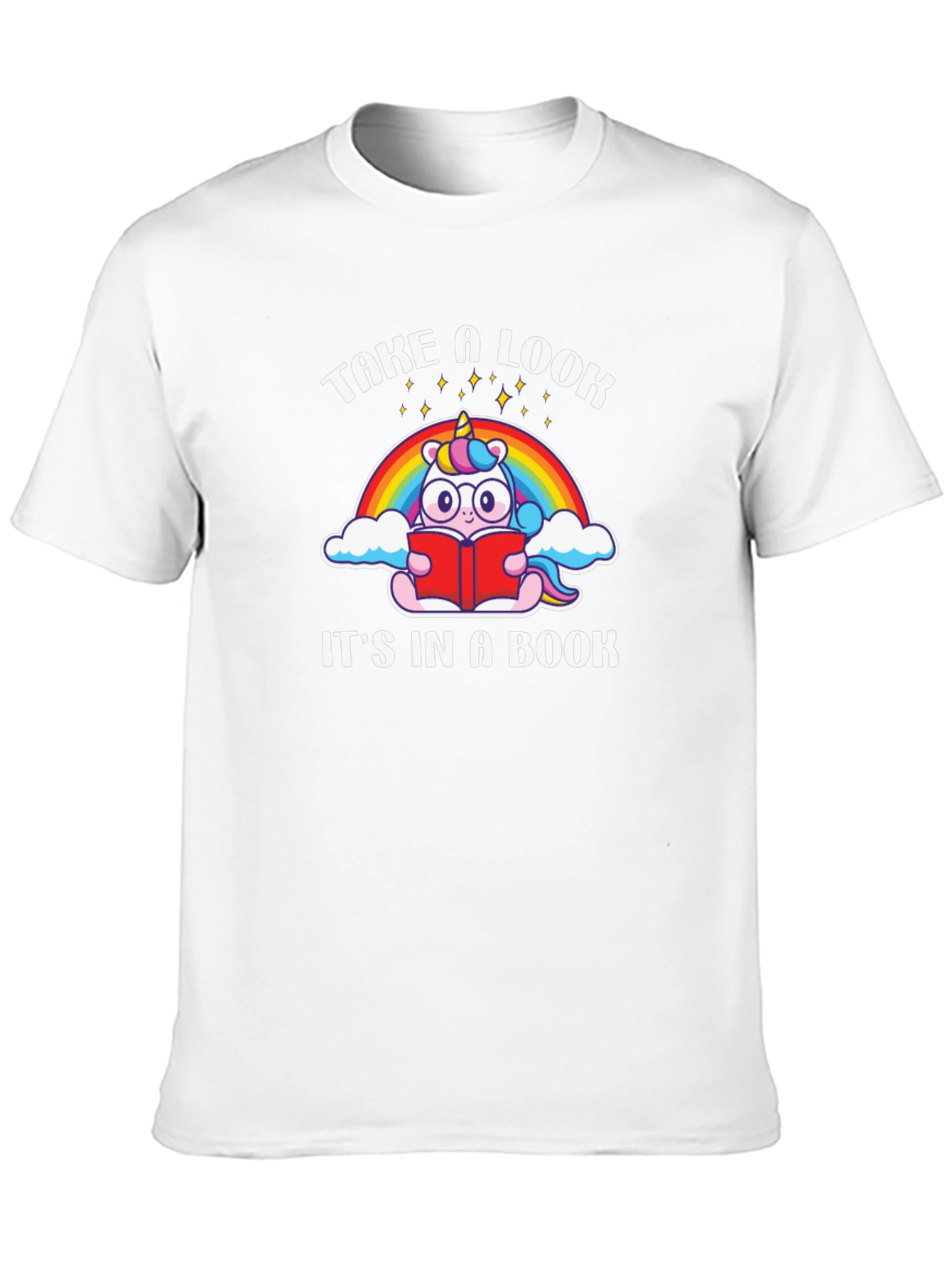 Unicorn Reading Book T-Shirt