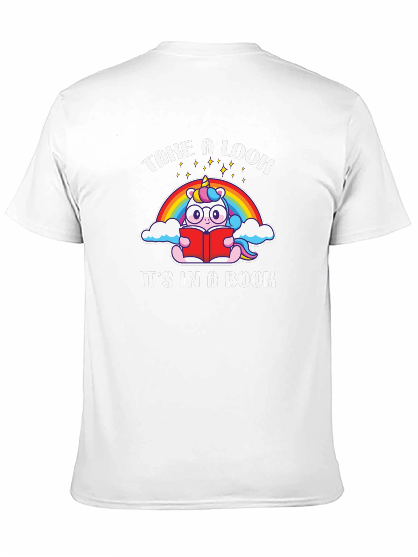 Unicorn Reading Book T-Shirt