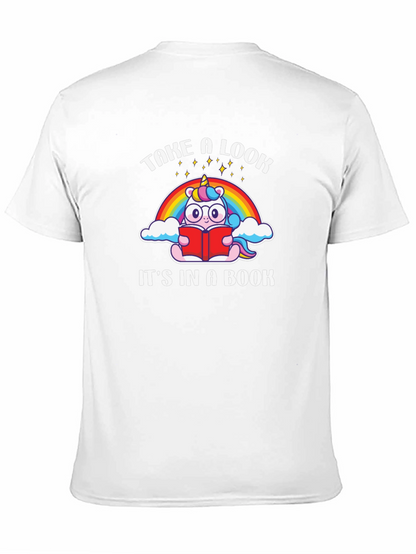 Unicorn Reading Book T-Shirt