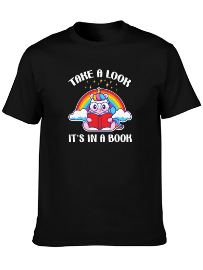 Unicorn Reading Book T-Shirt