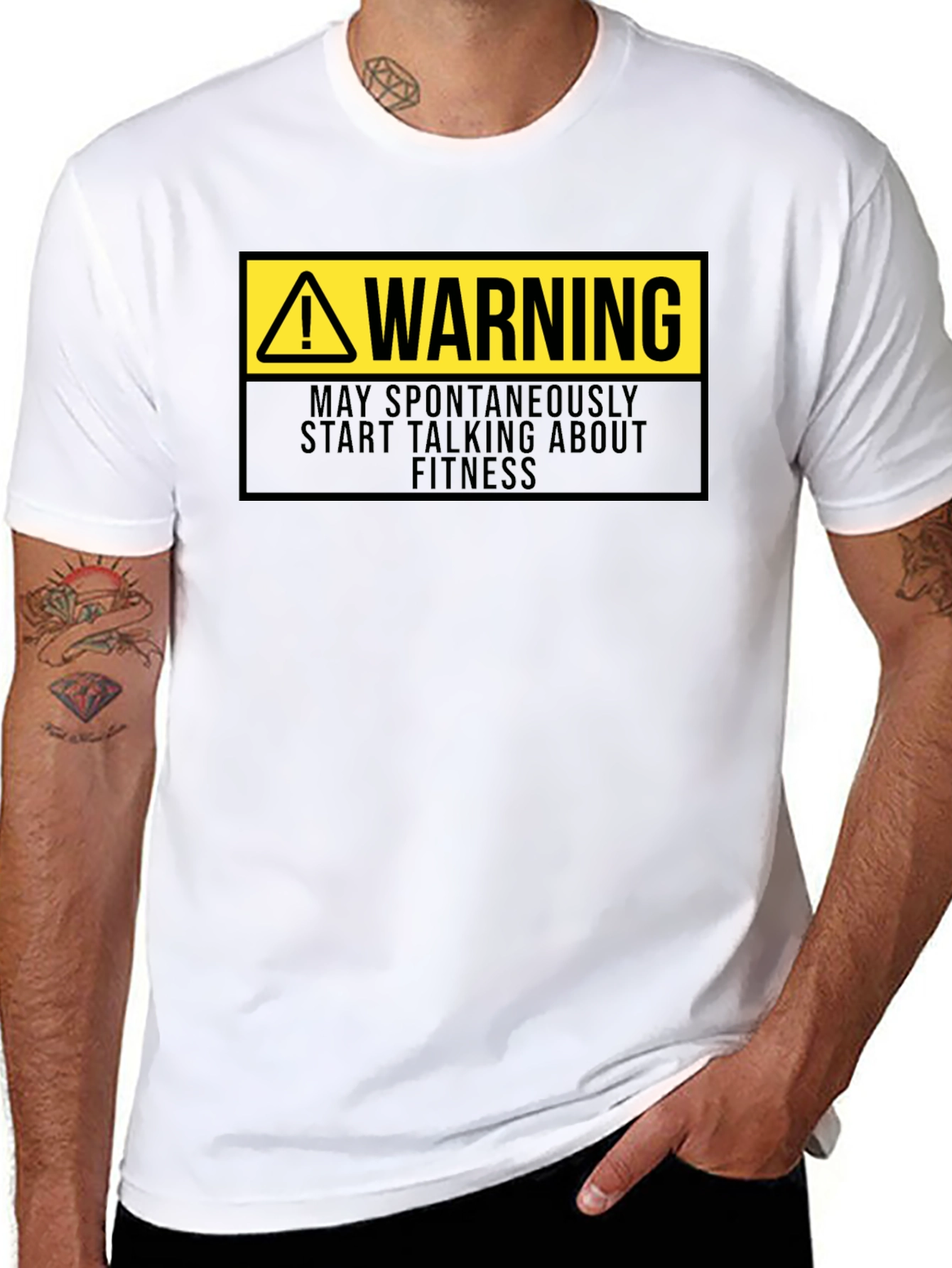 Warning Fitness T-Shirt