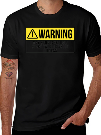 Warning Fitness T-Shirt
