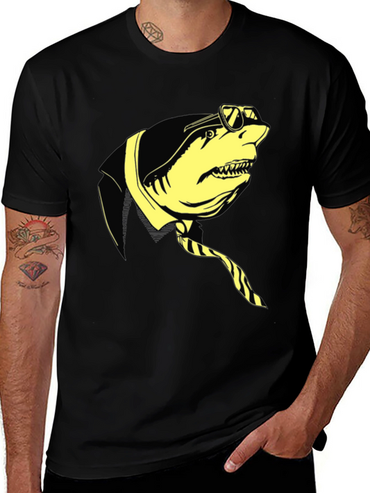 Shark in Suit Graphic Tee