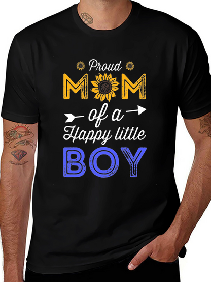 Proud Mom of a Happy Little Boy T-Shirt