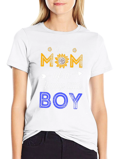 Proud Mom of a Happy Little Boy T-Shirt