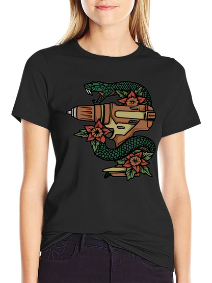 Snake Drill T-Shirt - Unique Graphic Tee