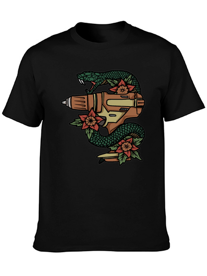 Snake Drill T-Shirt - Unique Graphic Tee