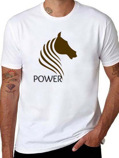 Power Horse Graphic Tee - Black