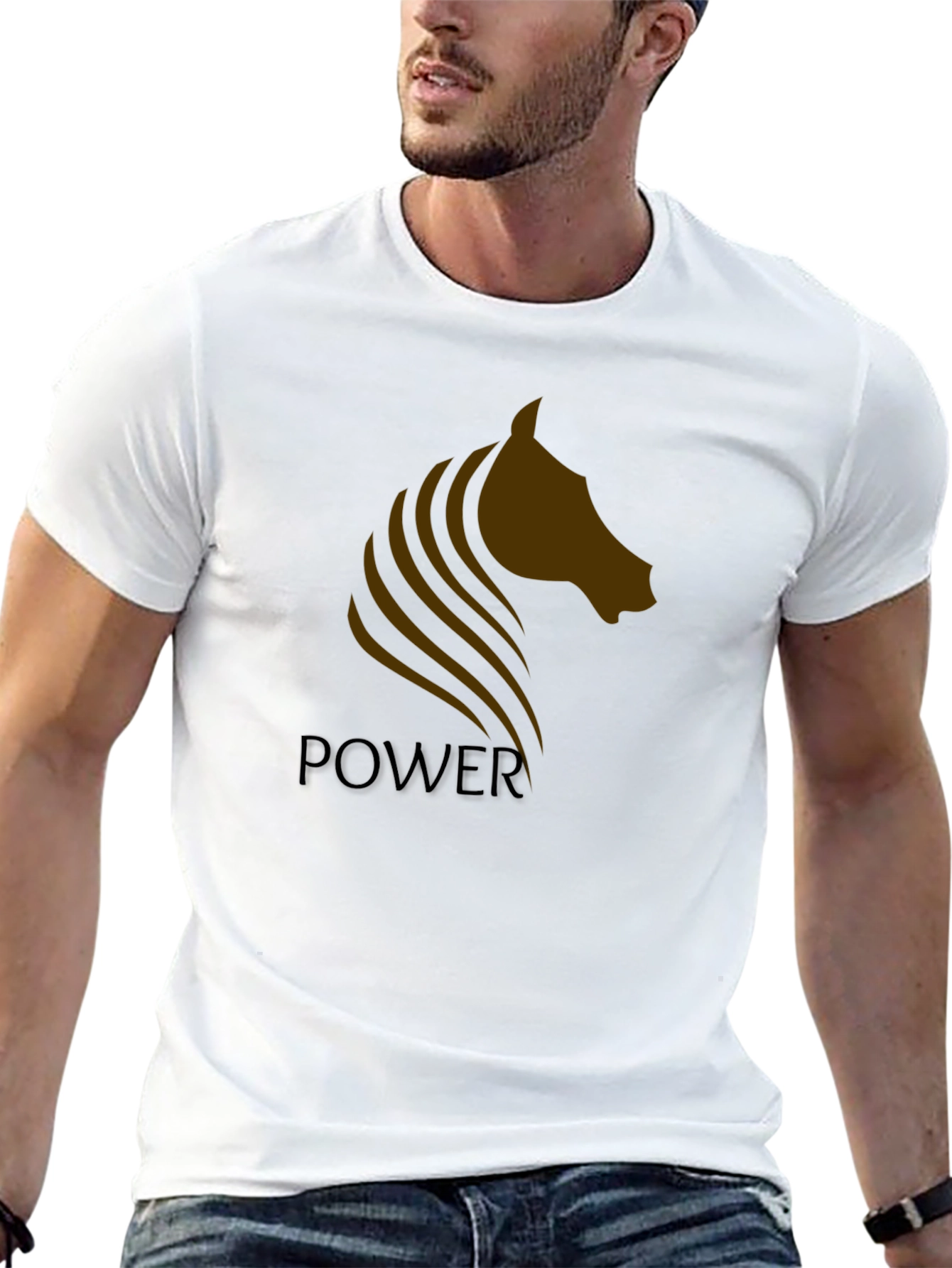 Power Horse Graphic Tee - Black