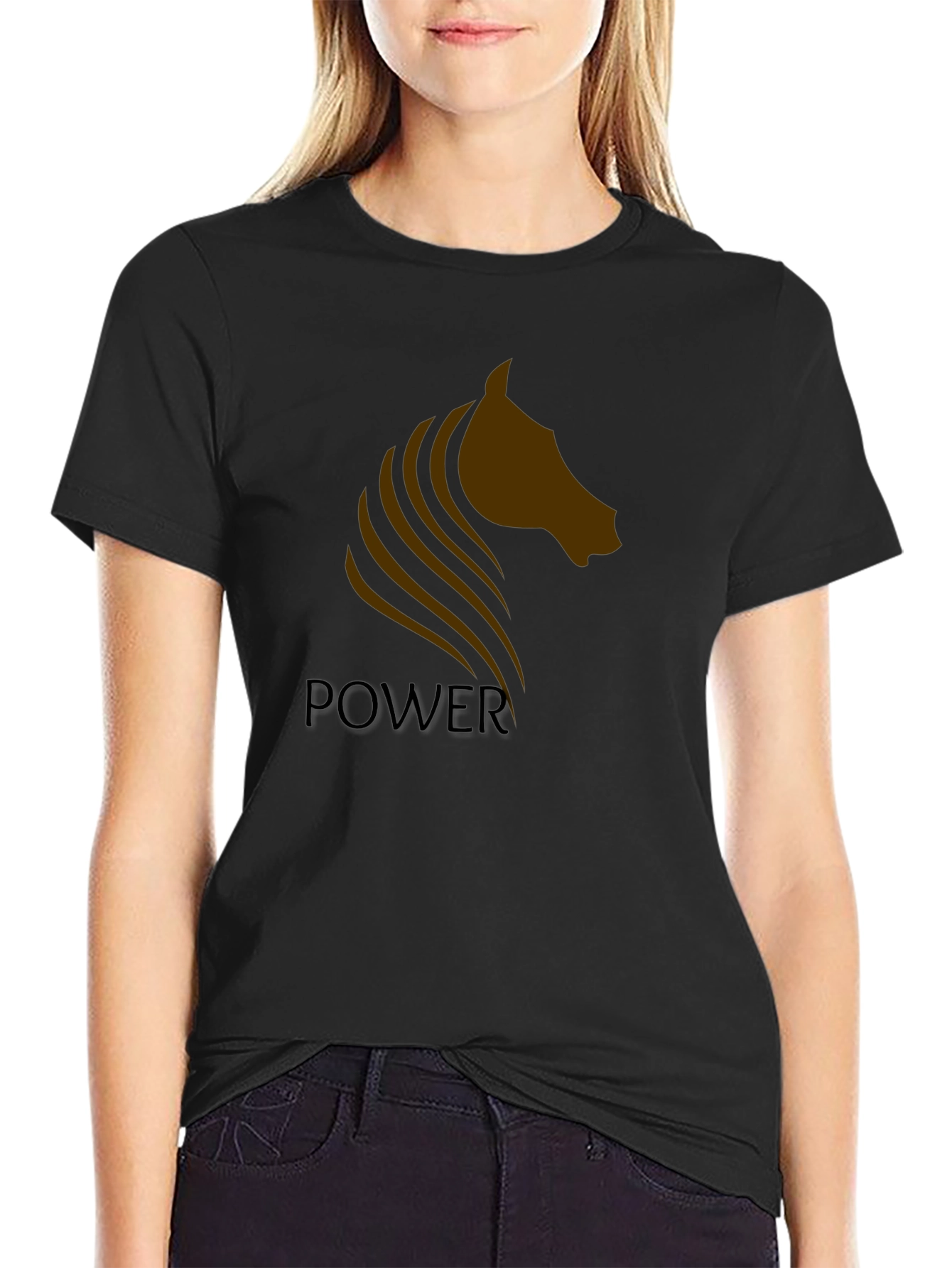 Power Horse Graphic Tee - Black