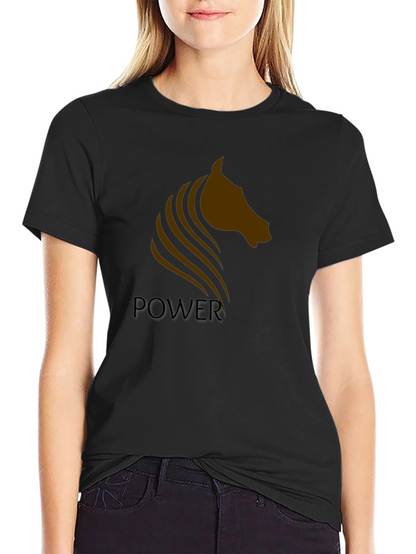 Power Horse Graphic Tee - Black