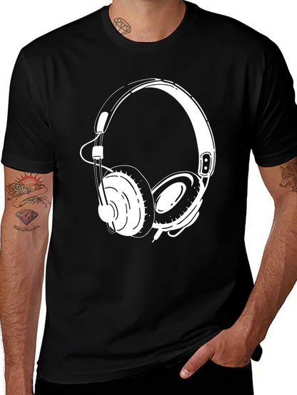 Headphone Graphic Tee - Cool Music Lover T-Shirt