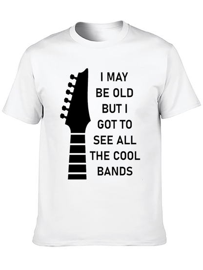 Cool Bands Guitar Headstock T-Shirt