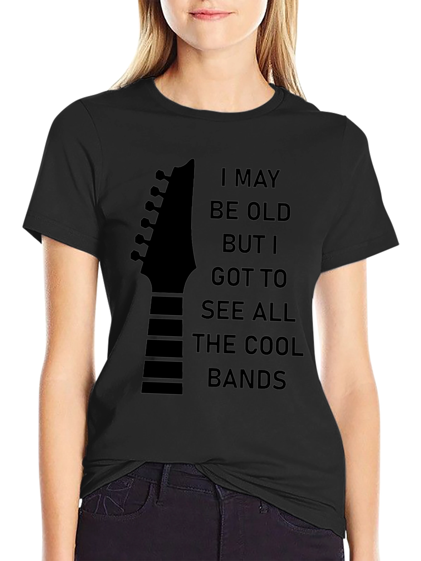 Cool Bands Guitar Headstock T-Shirt