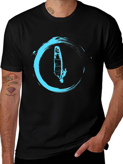 Cool Windsurfer Graphic T-Shirt