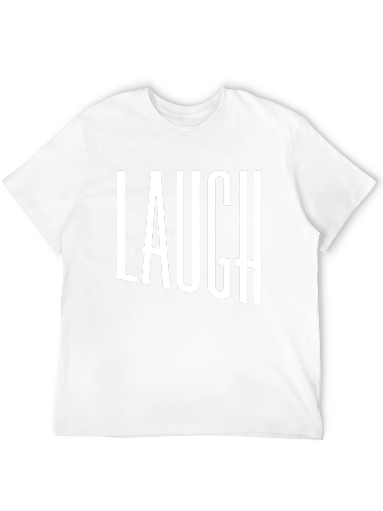 Laugh T-Shirt - Black Cotton Graphic Tee