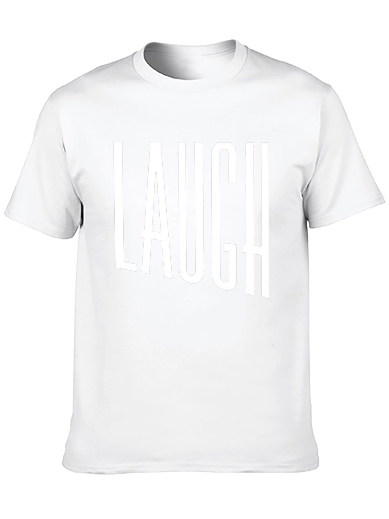 Laugh T-Shirt - Black Cotton Graphic Tee