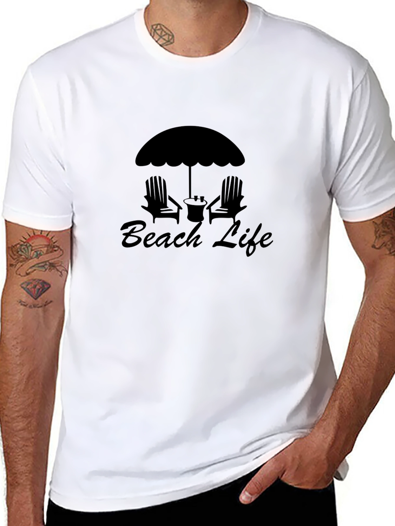 Black Beach Life Graphic Tee