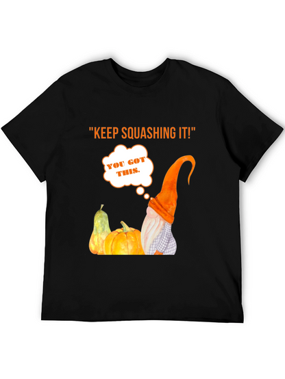 Keep Squashing It! Halloween T-Shirt - Pumpkin Gnome Tee
