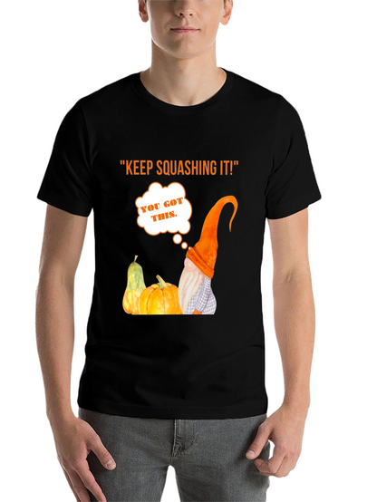 Keep Squashing It! Halloween T-Shirt - Pumpkin Gnome Tee