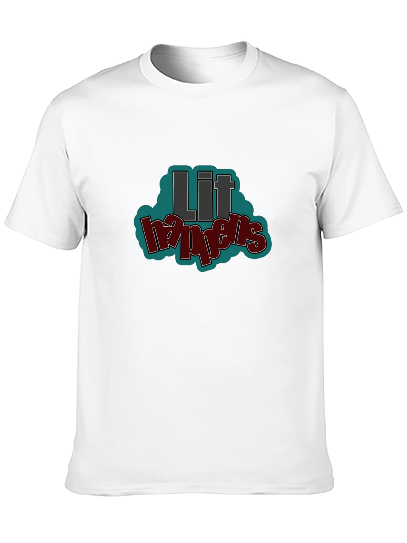 Lit Happens Graphic T-Shirt - Black