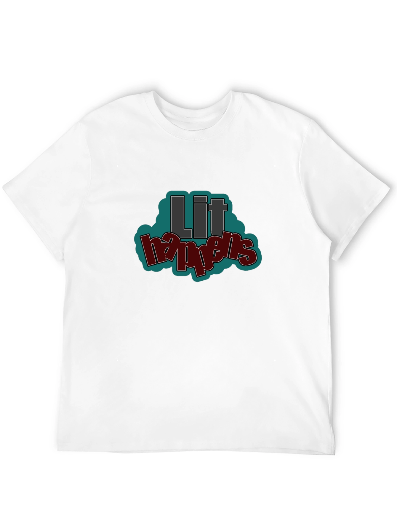 Lit Happens Graphic T-Shirt - Black