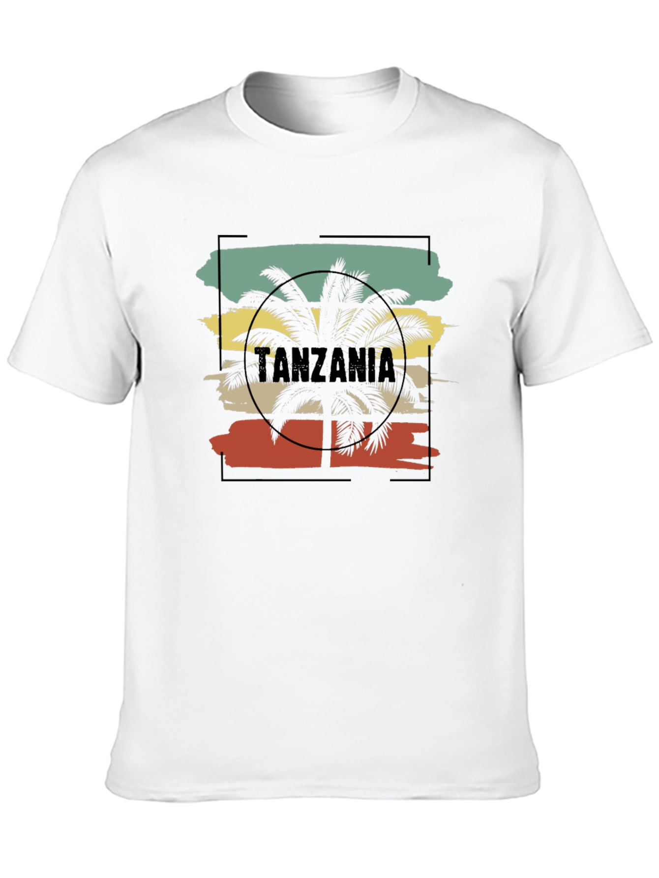 Tanzania Palm Tree Graphic T-Shirt