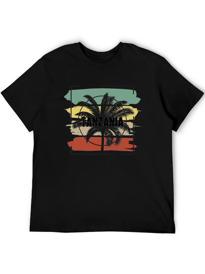 Tanzania Palm Tree Graphic T-Shirt